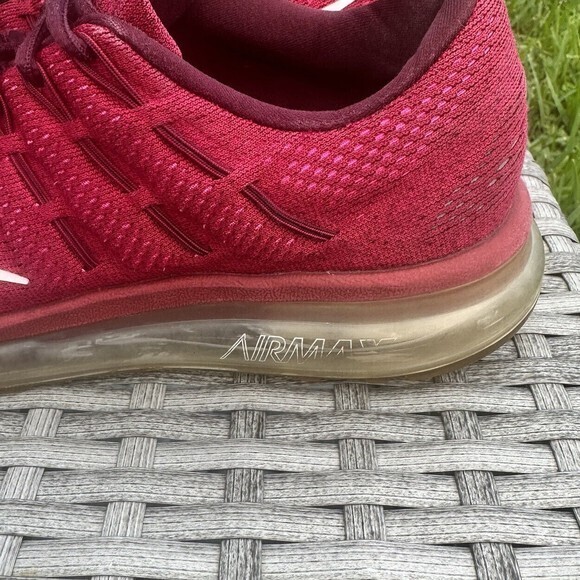 NIKE AIR MAX‎ 2016 University Red Black 806771-601 Running Shoes - Picture 4 of 7